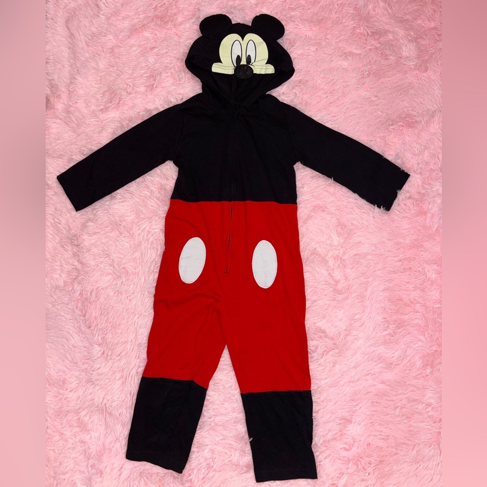 ✨OFFERS WELCOME✨Disney Mickey Mouse Black and Red Hooded Bodysuit